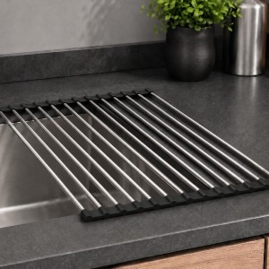 RUVETTI - Ociekarka Stalowa zwijana do naczyń 410x258 mm 13 prętów mata na zlew Ruvetti