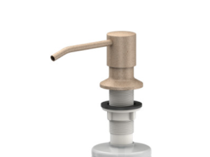 RUVETTI - Dozownik płynu IRYS Beż 350 ml, montowany w blat, napełnianie od góry, nowoczesny design