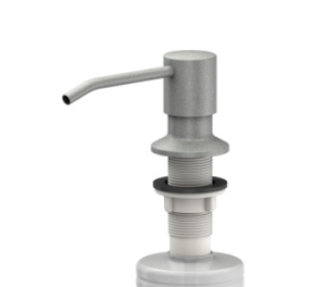 RUVETTI - Dozownik płynu IRYS Szary 350 ml, montowany w blat, napełnianie od góry, nowoczesny design