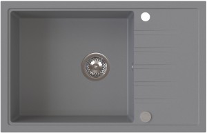AXEL 160 XL Szary– zlewozmywak granitowy, 780×500 Syfon Gratis