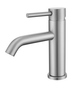 RUVETTI - Bateria umywalkowa KITI MINI – szczotkowana stal 176 mm