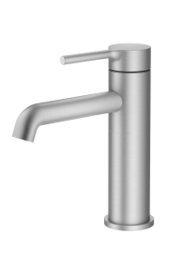 RUVETTI - Bateria umywalkowa RITA MINI – stal szczotkowana wysokość 172 mm