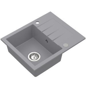 RUVETTI - MORRIS 120 szary 57,6×47 cm Zlew granitowy syfon save space GRATIS