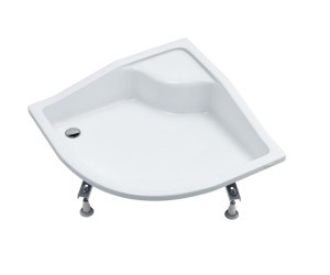 Schedpol Brodzik półokrągły BONA 80x80x41 z podwyższonym siedziskiem 3.238-Darmowa dostawa