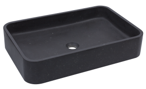 ADNaturalnie Umywalka nablatowa ETNA 61x40x11,5 cm czarny granit KUN-004CZ - DARMOWA DOSTAWA