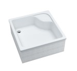 Schedpol Brodzik kwadratowy DANTE 90x90x41 z systemem STABILSOUND z siedziskiem 3.033-Darmowa dostawa