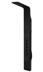 Corsan - Panel prysznicowy A-014AM kaskada z mieszaczem, kolor czarny - Darmowa dostawa