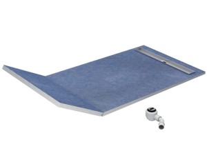 Schedpol Brodzik podpłytkowy prostokątny BASE (S1) 130+50x90x5/12,5 z systemem STABILSOUND z maskownicą PLATE 10.034/OLPL-Darmowa dostawa