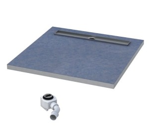 Schedpol Brodzik podpłytkowy kwadratowy BASE (S4) 100x100x5/11,5 z systemem STABILSOUND z maskownicą STEEL 10.003/OLKB/SL-Darmowa dostawa