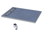 Schedpol Brodzik podpłytkowy prostokątny BASE (S4) 90x100x5/11,5 z systemem STABILSOUND z maskownicą PLATE 10.010/OLKB-Darmowa dostawa