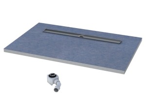 Schedpol Brodzik podpłytkowy prostokątny BASE (S4) 90x140x5/11,5 z systemem STABILSOUND z maskownicą STEEL 10.012/OLDB/SL-Darmowa dostawa