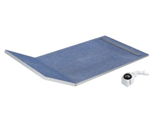 Schedpol Brodzik podpłytkowy prostokątny SLIM LUX (S1) 130+50x80x5/12,5 z systemem STABILSOUND z maskownicą PLATE SLIM + SET USZCZELNIENIA STREFY PRYSZNICA 10.114/OLPL-Darmowa dostawa