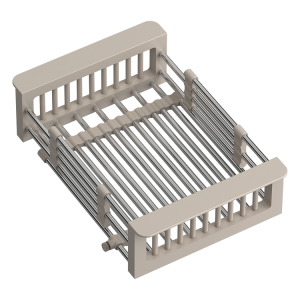 Quadron Wkładka ociekowa regulowana/koszyk do zlewozmywaka stalowy z wykończeniem w kolorze beżowym