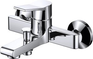 Bateria SIMPLE wannowa ścienna bez natrysku chrom