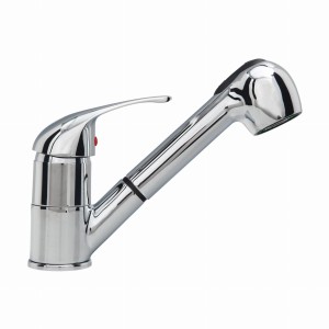 Bateria KATE zlewozmywakowa stojąca z wyciąganą wylewką chrom