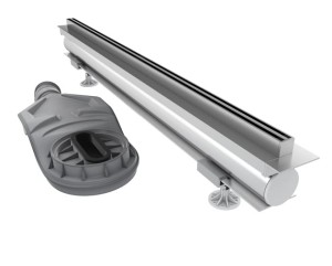 Schedpol Odpływ liniowy  SLIT ADVANCE STANDARD PLUS+SET USZCZELNIENIA STREFY PRYSZNICA 120x1,2x9,5-13,4 cm OLBV120ST-Darmowa dostawa