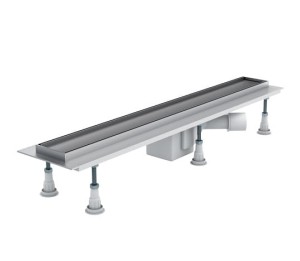 Schedpol Odpływ liniowy  BASE STANDARD PLUS 80x8x9,5 cm z maskownicą PLATE OLP80/ST -Darmowa dostawa