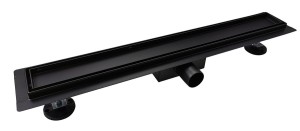 Odpływ liniowy 60 cm  system 2w1  POD PŁYTKĘ  CZARNY MAT