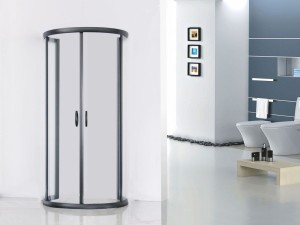 Kabina STYLIO przyścienna 80x100x190 czarny mat szkło transparentne z powłoką CleanGLASS - Darmowa dostawa