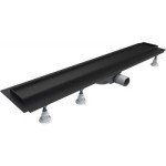 Schedpol Odpływ liniowy  BASE-LOW BLACK 100x8x7 cm z maskownicą  PLATE black OLP100/CST-LOW -Darmowa dostawa