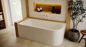 ADNaturalnie Wanna narożna UPSALA LINE LEWA 150x75 AWW-009-150ZP-L - DARMOWA DOSTAWA