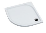SCHEDPOL SCHEDLINE COLLECTION Brodzik półokrągły CANES 80x80x5 z systemem STABILSOUND PLUS 3SP.C1O-8080-Darmowa dostawa