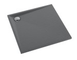 SCHEDPOL SCHEDLINE COLLECTION Brodzik kwadratowy LIBRA ANTHRACITE STONE  80x80x3 z systemem STABILSOUND PLUS 3SP.L1K-8080/A/ST-Darmowa dostawa