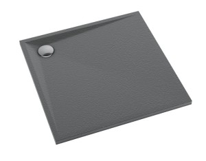 SCHEDPOL SCHEDLINE COLLECTION Brodzik kwadratowy LIBRA ANTHRACITE STONE  80x80x3 z systemem STABILSOUND PLUS 3SP.L1K-8080/A/ST-Darmowa dostawa