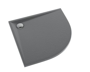 SCHEDPOL SCHEDLINE COLLECTION Brodzik półokrągły LIBRA ANTHRACITE STONE  90x90x3 z systemem STABILSOUND PLUS 3SP.L1O-9090/A/ST-Darmowa dostawa