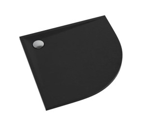 SCHEDPOL SCHEDLINE COLLECTION Brodzik półokrągły LIBRA BLACK STONE  80x80x3 z systemem STABILSOUND PLUS 3SP.L1O-8080/C/ST-Darmowa dostawa