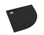 SCHEDPOL SCHEDLINE COLLECTION Brodzik półokrągły LIBRA BLACK STONE  90x90x3 z systemem STABILSOUND PLUS 3SP.L1O-9090/C/ST-Darmowa dostawa