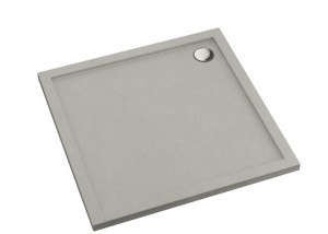 Schedpol Brodzik kwadratowy CASPAR NEW CEMENT STONE 90x90x4,5 3.2331/CT/ST GRATIS SYFON 90 mm-Darmowa dostawa