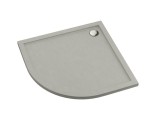Schedpol Brodzik półokrągły CASPAR NEW CEMENT STONE 80x80x4,5 3.2333/CT/ST GRATIS SYFON 90 mm-Darmowa dostawa