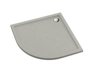 Schedpol Brodzik półokrągły CASPAR NEW CEMENT STONE 90x90x4,5 3.2334/CT/ST GRATIS SYFON 90 mm-Darmowa dostawa