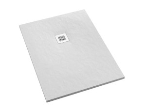 SCHEDPOL Brodzik prostokątny KALAIT WHITE STONE  90x100x3,5 z systemem STABILSOUND PLUS 3.3115/B/ST-M2 GRATIS SYFON 90mm-Darmowa dostawa
