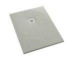 SCHEDPOL Brodzik prostokątny KALAIT CEMENT STONE  80x100x3,5 z systemem STABILSOUND PLUS 3.3106/CT/ST-M2 GRATIS SYFON 90mm-Darmowa dostawa
