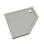 SCHEDPOL SCHEDLINE COLLECTION Brodzik pięciokątny SHARPER CEMENT STONE 80x80x5 z systemem STANDARD PLUS 3S.S1PK-8080/CT/ST-Darmowa dostawa