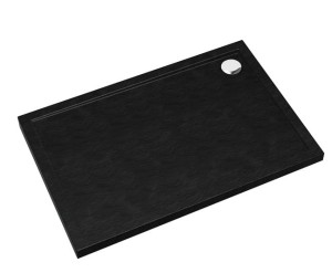SCHEDPOL SCHEDLINE COLLECTION Brodzik prostokątny SHARPER BLACK STONE 80x100x4,5 z systemem STANDARD PLUS 3S.S1P-80100/C/ST-Darmowa dostawa