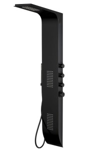 Corsan - Panel prysznicowy DUO z mieszaczem, kolor czarny - Darmowa dostawa