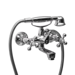 Bateria RETRO wannowa ścienna 2-uchwytowa kompletna