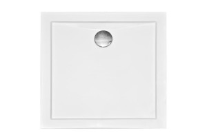 Besco Brodzik kwadratowy AQUARIUS SLIMLINE 90x90x3x5,5 bez syfonu - Darmowa dostawa