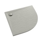 SCHEDPOL SCHEDLINE COLLECTION Brodzik półokrągły LIBRA CEMENT STONE  80x80x3 z systemem STABILSOUND PLUS 3SP.L1O-8080/CT/ST-Darmowa dostawa