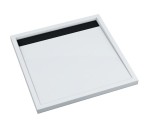 SCHEDPOL Brodzik kwadratowy AJAX B&W 90x90x4,5 z systemem STABILSOUND PLUS 3.4226-M/C/G-Darmowa dostawa