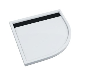 SCHEDPOL Brodzik półokrągły AJAX B&W 90x90x4,5 z systemem STABILSOUND PLUS 3.4227-M/C/G-Darmowa dostawa