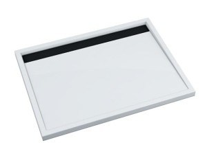 SCHEDPOL Brodzik prostokątny AJAX B&W 80x100x4,5 z systemem STABILSOUND PLUS 3.4228-M/C/G-Darmowa dostawa