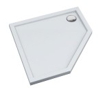 Schedpol Brodzik pięciokątny CORRINA NEW 80x80x4,5 z systemem STABILSOUND PLUS 3.4397 GRATIS SYFON 90 mm-Darmowa dostawa