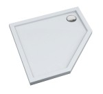 Schedpol Brodzik pięciokątny CORRINA NEW 90x90x4,5 z systemem STABILSOUND PLUS 3.4398 GRATIS SYFON 90 mm-Darmowa dostawa