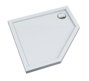 Schedpol Brodzik pięciokątny CORRINA NEW 90x90x4,5 z systemem STABILSOUND PLUS 3.4398 GRATIS SYFON 90 mm-Darmowa dostawa