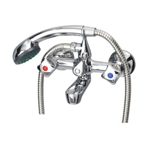 Bateria LUCY wannowa ścienna kompletna chrom