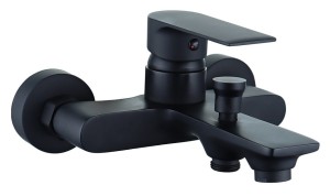 Bateria MUSO BLACK wannowa ścienna bez natrysku czarny mat BJJ103